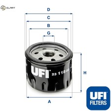 OIL FILTER 23.118.00 FOR RENAULT 4/RODEO/Box/Body/MPV/Hatchback 5/Van 6 LE/CAR