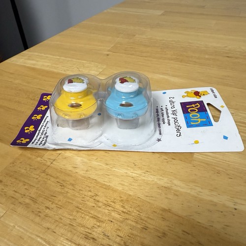 VTG The First Years POOH Ultra Kip Pacifiers 2-pack Disney 1995 Binky NOS READ - Picture 9 of 24