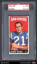 1965 Topps #161 John Hadl Chargers SHORT-PRINT Kansas PSA 6 - EX/MT