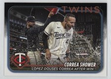 2024 Topps Series 1 Checklist Golden Mirror Carlos Correa Pablo Lopez #155