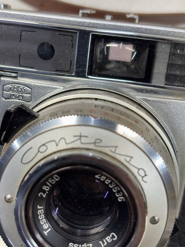 Carl Zeiss Ikon Contessa Prontor SLK Spezial Tessar 50MM 2.8 Camera Vtg - Picture 6 of 9