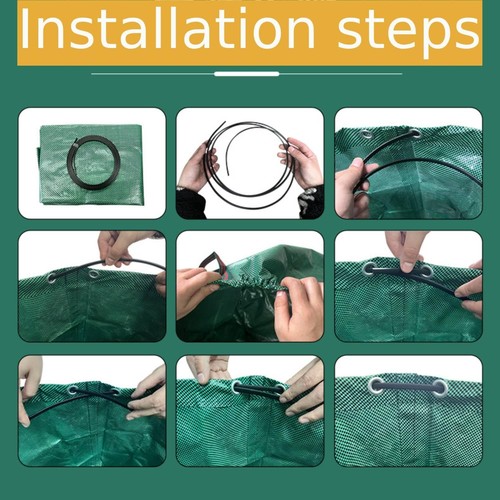 106 Gallon Leaf Bag & Yard Waste Collector - Reusable Standable Lawn/Garden C... - Picture 5 of 9