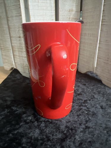 (#812). Starbucks 2020 Ceramic Travel Cup Mug 14oz Christmas Lid FA LA LA LA LA - Picture 3 of 9