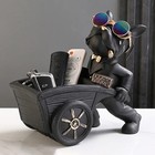 Dog Statue Storage Box Animal Ornament Resin Sculpture Figurine Home Decor