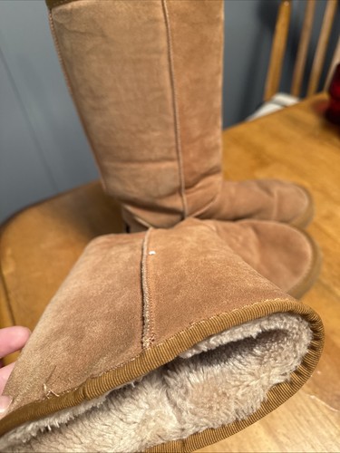 Botas altas naturales clásicas originales Australia UGG desde 1974 para mujer talla 8 - Imagen 9 de 10