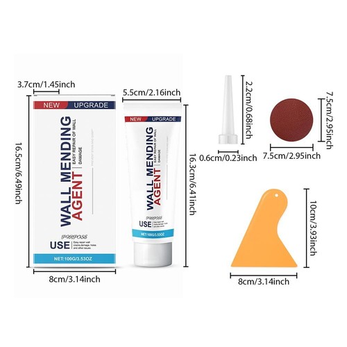 Wandreparatur Creme Wasserdicht Wandflickmittel Schnelltrocknend M0Q9 - Bild 8 von 14
