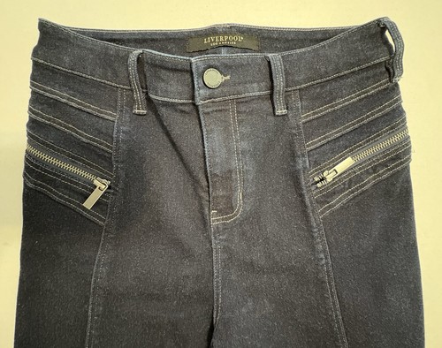 Liverpool Los Angelos Stretch Denim Petite Straight Leg Skinny Jeans - Picture 3 of 12