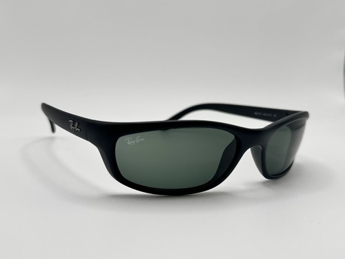 Ray-Ban RB4115 601-S/71 Matte Black/Green Lenses Sunglasses Italy READ DESCRIP