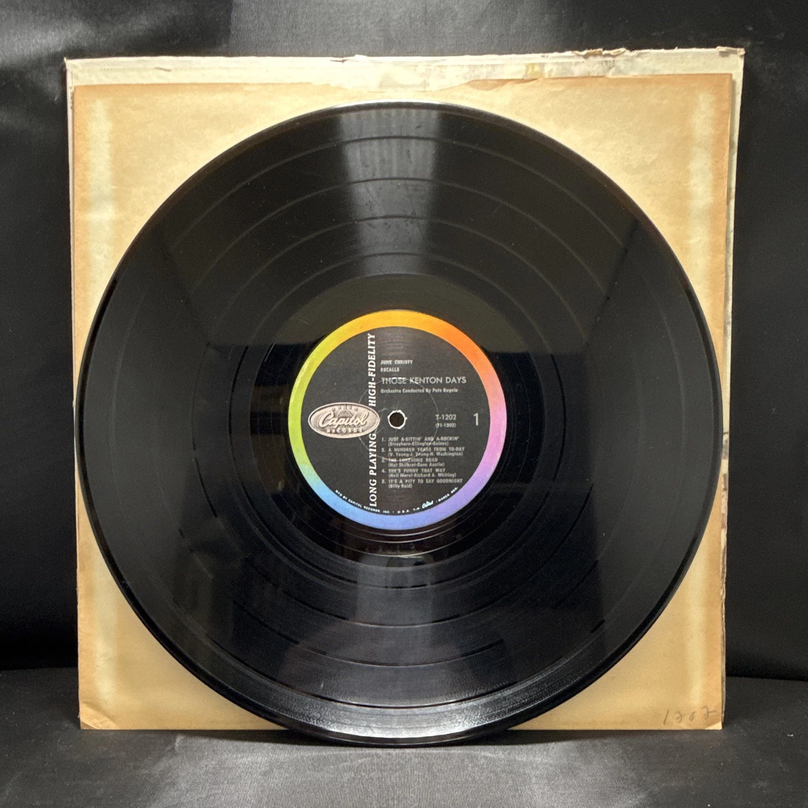 June Christy Recalls Those Kenton Days LP 1959 Mono Capitol T-1202 Scranton VG+ - product detail image 4