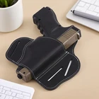 Tactical 3 Slot Pancake Belt Handgun Holster Leather OWB Pistol Holster Hunting