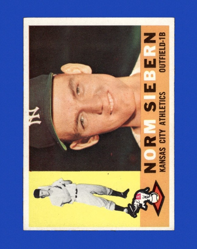 1960 Topps Set-Break # 11 Norm Siebern NR-MINT *GMCARDS*
