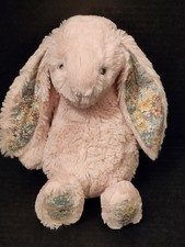 Jellycat London Blush Blossom Bunny Peach Retired Rare HTF 12  Medium Plush