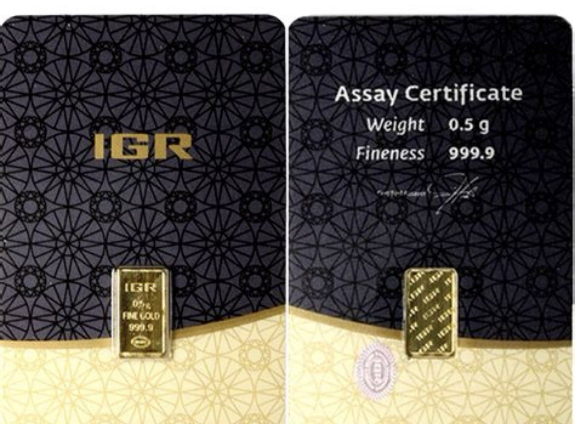 0.5g Gold Bar - IGR - 💯% Tracked & Insured - FREE SHIPPING in CANADA 🍁 🇨🇦
