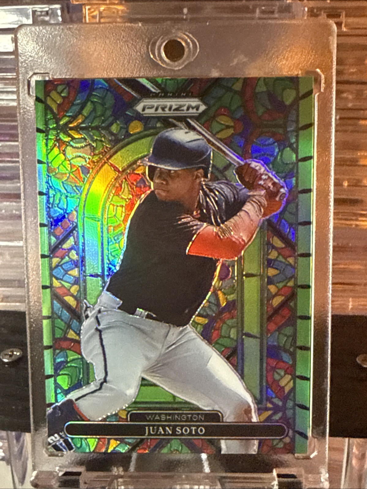 2022 Panini Prizm - Stained Glass Juan Soto #SG-2 Lime Green Prizm /125