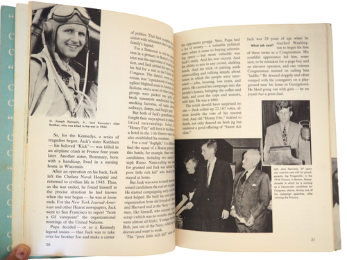 The Story of John F. Kennedy Spotlight Wonder Book Earl Miers 1964 Illustrated - Imagen 4 de 7