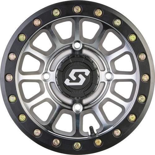 Sedona 570-2029 A21MA-57056+10S SANO BDLK WHEEL 15X7 4/156 5+2 (+10MM) BLK/AS - Picture 2 of 2