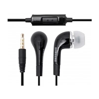 KIT PIETON SAMSUNG EO-EG900BB FILAIRE AVEC TELECOMMANDE JACK 3.5MM NOIR - Photo 1/3