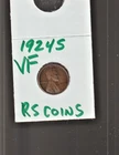 1924 S   VERY FINE   LINCOLN CENT   VERY FINE  1924S /  RS COINS #46K  FREE SHIP