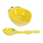 2 Pcs Lemon Bowl Ceramic Fruit Plate Serving Dishes Dipping Plates