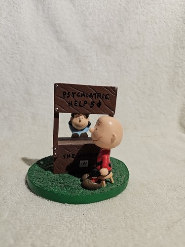 1992 Danbury Mint Peanuts Psychiatrist *selten* Vintage Snoopy