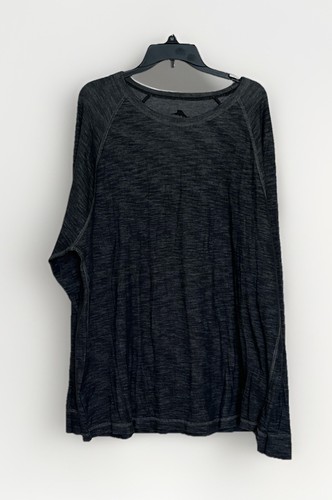 MINT TOMMY BAHAMA 3XL RELAXE GRAY REVERSIBLE LITE THERMAL LONG SLEEVE SHIRT GOLF - Picture 1 of 7