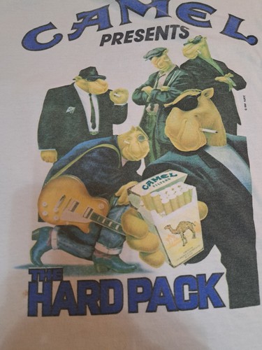 Camel Joe Cool The Hard Pack White Vintage Men's XL Short Sleeve T-Shirt 1991 - Picture 6 of 9