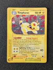 Ampharos Holo Rare Expedition Set 21/165 Pokémon 2002 WOTC e-Reader NM Vintage