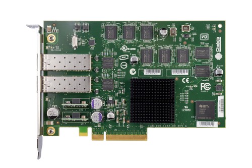 Network Card Chelsio S320E-SR 2x10GbE SFP+ PCIe 1.1 x8 ADAPTER 110108230A0 - Afbeelding 2 van 3