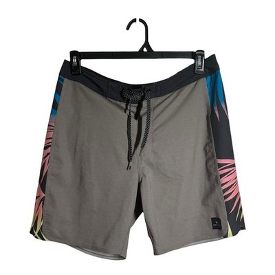 Rip Curl Mirage Stretch Gray  Tropical Board Shorts Surf  Beach Vacation