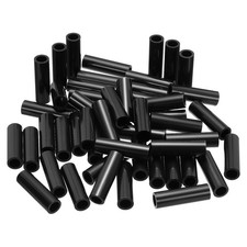 M6 Black ABS Spacer Inner Diameter 0.24", Outer Diameter 0.35",L 1.18", 120Pcs