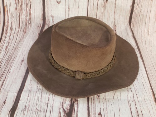 Henschel Wildleder XL Cowboyhut geflochtenes Band Western 7" - Bild 3 von 6