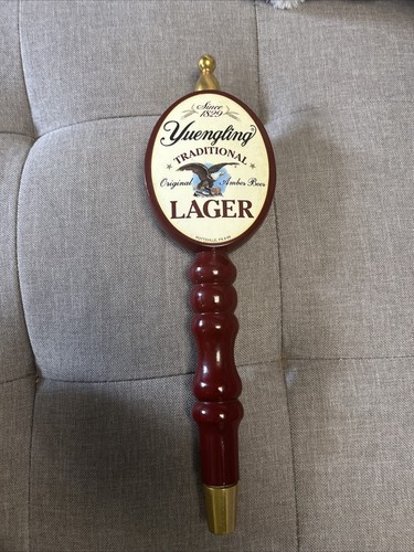 YUENGLING BREWERY LAGER BEER VINTAGE BAR TAP HANDLE KEG MARKER NEW 11" - Picture 3 of 4