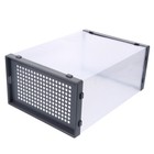 2 Pcs Plastic Shoe Box Drawer Type Shoes Storage Container Transparent