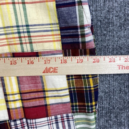 Pantaloni patchwork uomo 33x33 vintage anni 60 70 Thomson India Madras preppy - Foto 12 di 16