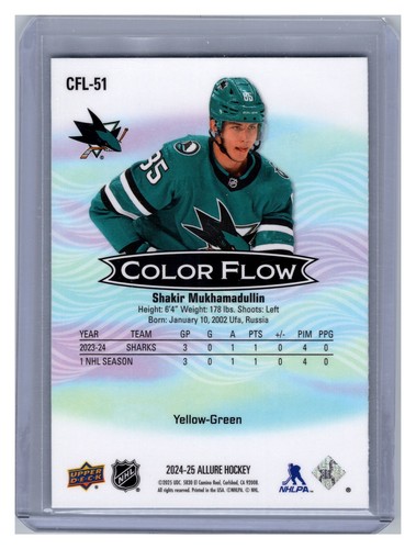 Shakir Mukhamadullin #CFL-51 2024-25 Upper Deck Allure Hockey SN - Picture 2 of 2