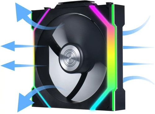 LIAN LI 12RSL1W1B WHITE UNI FAN SL Wireless 120 Reverse Blade PC Case Fan - Afbeelding 7 van 7