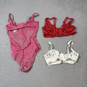 Vintage Lingerie Lot Of 13 Victorias Secret Babydoll Mesh Lace Bra