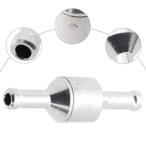 6-12mm Inline Unidirezionale di Non Ritorno Valvola Auminium Benzina Acqua Gas - Photo 10/71
