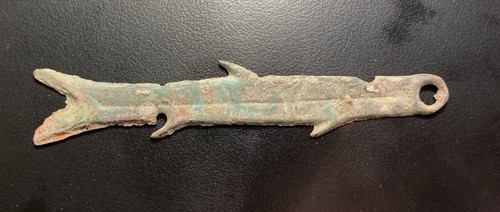 Antike chinesische Zhou Dynastie Fisch Münze Geld ca 1046-256 v. Chr.