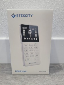 Etekcity Tens Unit Muscle Stimulator Machine - White