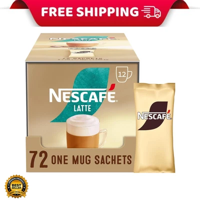 NESCAFÉ Latte Instant Coffee Sachets - 72 X 18G