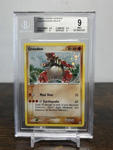 Groudon Holo 102/101 BGS 9 - 2004 Pokemon EX Hidden Legends POP 21