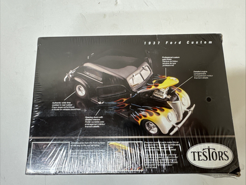 TESTORS 1/24 Ultra Detail Platinum 1937 Ford Custom Diecast Kit NEW (B2-CL) - Picture 5 of 5