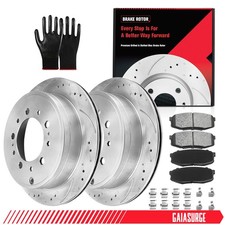 Rear Disc Rotors Ceramic Pads for Toyota  Tundra  Land Cruiser Sequoia LX570