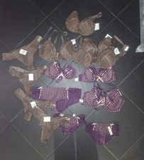 Lot Revendeur Lingerie Soutien-gorge String Culotte Divers Tailles 14 Pieces