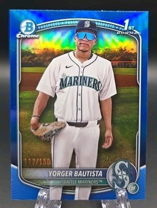 2025 Bowman Chrome Yorger Bautista #BCP-194 1st Blue Refractor /150