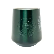 Starbucks Mermaid Green Stainless Steel Perfect Pour Latte Mug Tumbler Cup 12 oz