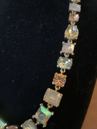 Ann Taylor Loft Outlet Necklace with Gemstones Pink, Yellow & Green 18-21”Length - Picture 3 of 6