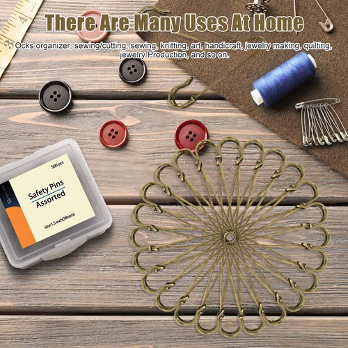 30Pcs 2.9" 75mm Stainless Steel Safety Pins DIY Sewing Tools Accessory Needles - Picture 11 of 14