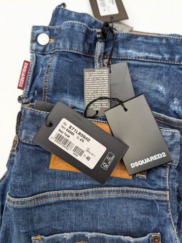 DSQUARED2 Jeans / Sexy Twist Slim Taper Jeans 30W / 38W 46/54 Nuevo con etiquetas Precio de venta sugerido por el fabricante 485 GBP - Imagen 17 de 21